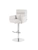 DUBI Möbel 2er-Set: Barhocker Leo in Creme - (B)54 x (H)96 x  (T)57 cm