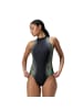 Speedo Placement Hydrasuit einteiler mit Reißverschluss in schwarz