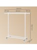 SONGMICS Kleiderständer Pataye in klassikweiß - (B)45 x (H)161.5 x (T)132 cm
