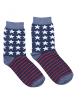 TupTam 6er- Set Socken in grau/rot
