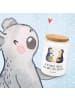 Mr. & Mrs. Panda Teedose Pinguin Pärchen mit Spruch in Weiß