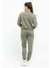 Tom Barron Freizeitanzug Tom Barron Zebra Pattern Sweatshirt And Pant Set in khaki