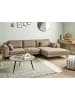 Beliani Ecksofa FLAM in Braun/Schwarz - (W) 275 x (H) 80 x (L) 158 cm