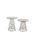 Giner y Colomer 2-tlg Set:  Couchtische mit runder Marmorplatte in Gray