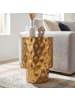 FineBuy Beistelltisch in Gold / Aluminium / 36x36x50