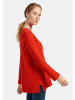 PETER HAHN Pullover V-Pullover in ROT