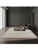 KADIMA DESIGN Teppich Kurzflor Flachgewebe Uni-Design Polypropylen Wohnzimmer in Creme
