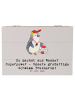 Mr. & Mrs. Panda Geschenkbox Superpower Schwimmen Trainerin mit ... in Grau Pastell