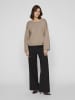 Vila Strickpullover in Natural Melange