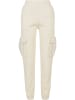 Urban Classics Urban Classics Damen Ladies High Waist Cargo Sweat Pants in whitesand