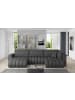 MF Design Bonita Recamiere Links in Grau -  (L) 175 x (B) 350 x (H) 92 cm