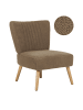Beliani Sessel VAASA in Braun - (W) 61 x (H) 85 x (L) 60 cm