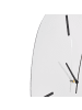 Beliani Wanduhr ALMANSA in Silber/Schwarz - (W) 45 x (H) 54 x (L) 3 cm