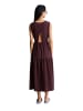 Marc O'Polo DENIM Crinkle-Stufenkleid regular in Burnt Aubergine