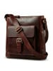 SID & VAIN Leder-Umhängetasche YALE Umhängetasche Cross-Body Bag echt Leder in braun