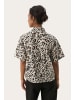 PART TWO Hemd kurzarm TimianPW Gerade Passform in Nature Leopard Print