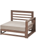 Beliani Gartensofa TIMOR in Braun/Grau/Beige - (W) 184 x (H) 72 x (L) 75 cm