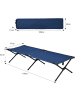 COSTWAY Campingbett 190x67x42cm in Blau