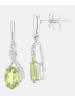 Diamant L'éternel Ohrringe aus 375 Weißgold mit 1.05 Karat Diamant mit Peridot