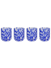 Butlers Trinkglas CONFETTI 4er-Set in Blau