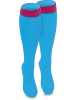 normani 5 Paar Kniestrümpfe mit farbig abgesetztem Bund Bi-Color in Türkis/Beere
