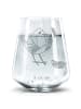 Mr. & Mrs. Panda Trinkglas Rotkehlchen Federn ohne Spruch in Transparent