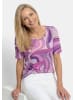 GOLDNER Viskoseshirt mit kunstvollem All-over-Print in flieder / gemustert