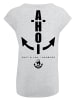F4NT4STIC T-Shirt Ahoi Anker Knut & Jan Hamburg in grau meliert