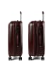 Polestream Moonrock 4 Rollen Kofferset 3-teilig mit Dehnfalte in dark red brushed
