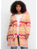 sheego by Joe Browns Longstrickjacke in cremerosé-offwhite