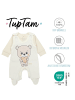 TupTam Baby Unisex Strampler-Set mit Aufdruck Spruch 2-tlg in creme