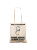 Mr. & Mrs. Panda Jutebeutel Chemielaborant Leidenschaft mit Spruch in Creme