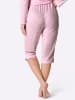 WITT WEIDEN Capri-Hose in rosé-weiß-geringelt