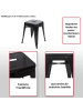 MCW 2er-Set Hocker A73 im Industriedesign, Weiß