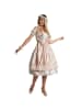 tectake Frauenkostüm Midi-Dirndl Traunstein Modell 2 in beige/rosa
