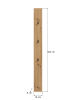 ebuy24 Wandgarderobe Drive Eiche 160 x 6 cm