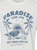 Marie Lund T-Shirt Paradise in ecru grau