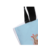 Mr. & Mrs. Panda Tote Bag Pinguin Lagerfeuer mit Spruch in Eisblau
