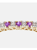 Diamant L'éternel Eternity-Ring aus 375 Gelbgold mit Diamant mit Amethyst