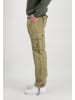 Alpha Industries Cargohose Regular Fit Pattentaschen Used Look in Grün-3