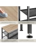 tectake Schuhregal Newport 80,5 x 30,5 x 72,5 cm, Industrial Holz hell, Eiche Sonoma