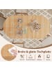 COSTWAY Esstisch klappbar für 4-7 Personen 163x80x75cm in Braun