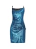faina Women Dress in navy metallic