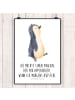 Mr. & Mrs. Panda Poster Pinguin mHerzieren mit Spruch in Weiß
