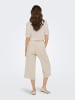 JACQUELINE de YONG Elegante Culotte-Hose mit Schleifengürtel und Taschen in Braun-4