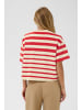 SAINT TROPEZ T-shirt PhileneSZ Oversize fit in Valiant Poppy Irregular Stripe