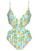 Buffalo Monokini in mint-orange bedruckt