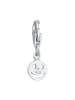 Nenalina Charm 925 Sterling Silber mit Smiling Face, Smiling Face in Silber