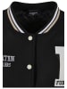FUBU FUBU Damen FW231-017-1 FUBU College Varsity Jacket in black/offwhite/sand