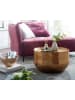 FineBuy Couchtisch in Gold / Aluminium / 60x60x35
